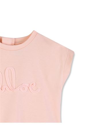 pink cotton dress CHLOÉ KIDS | C2088846J
